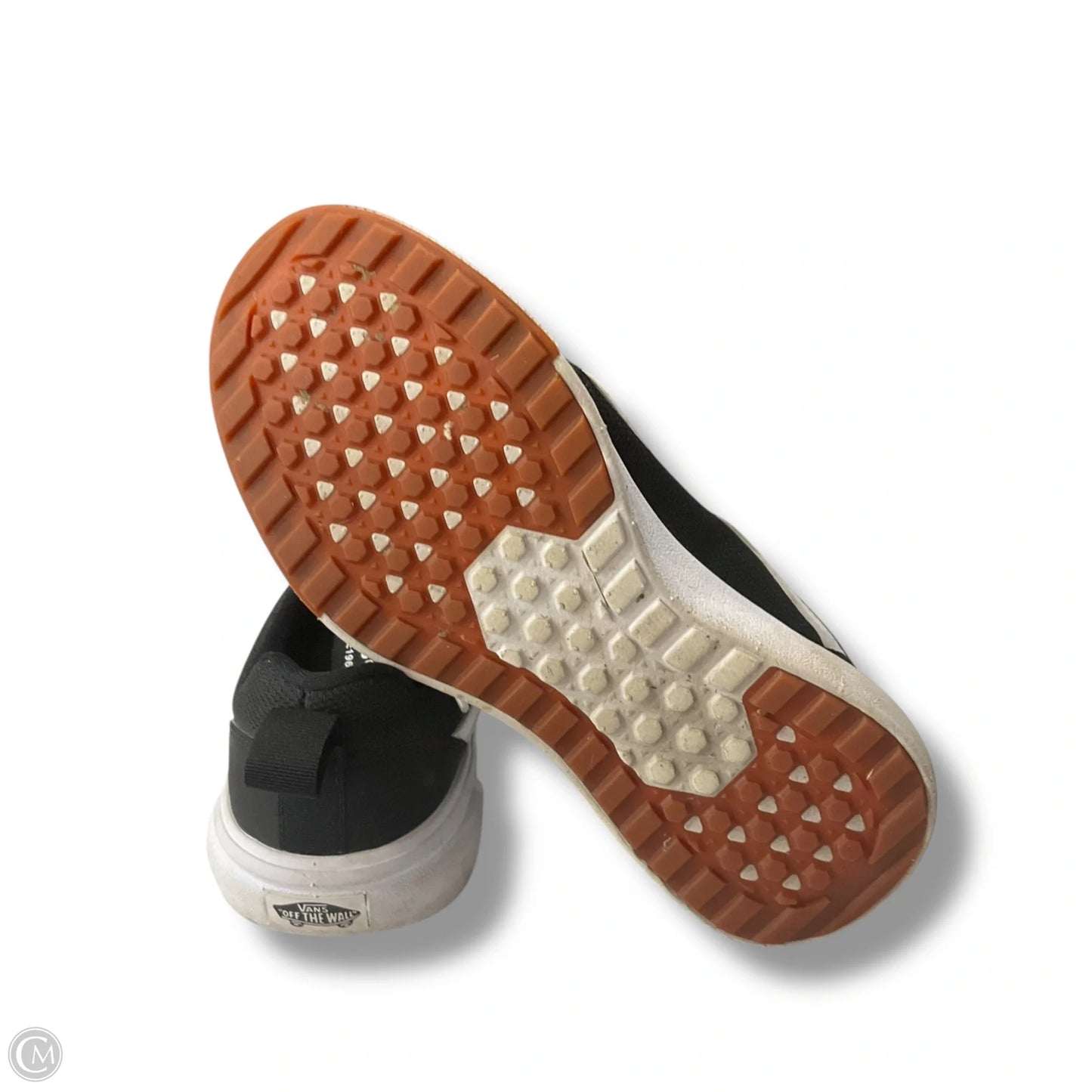Shoes Sneakers By Vans In Black & White, Size: 8