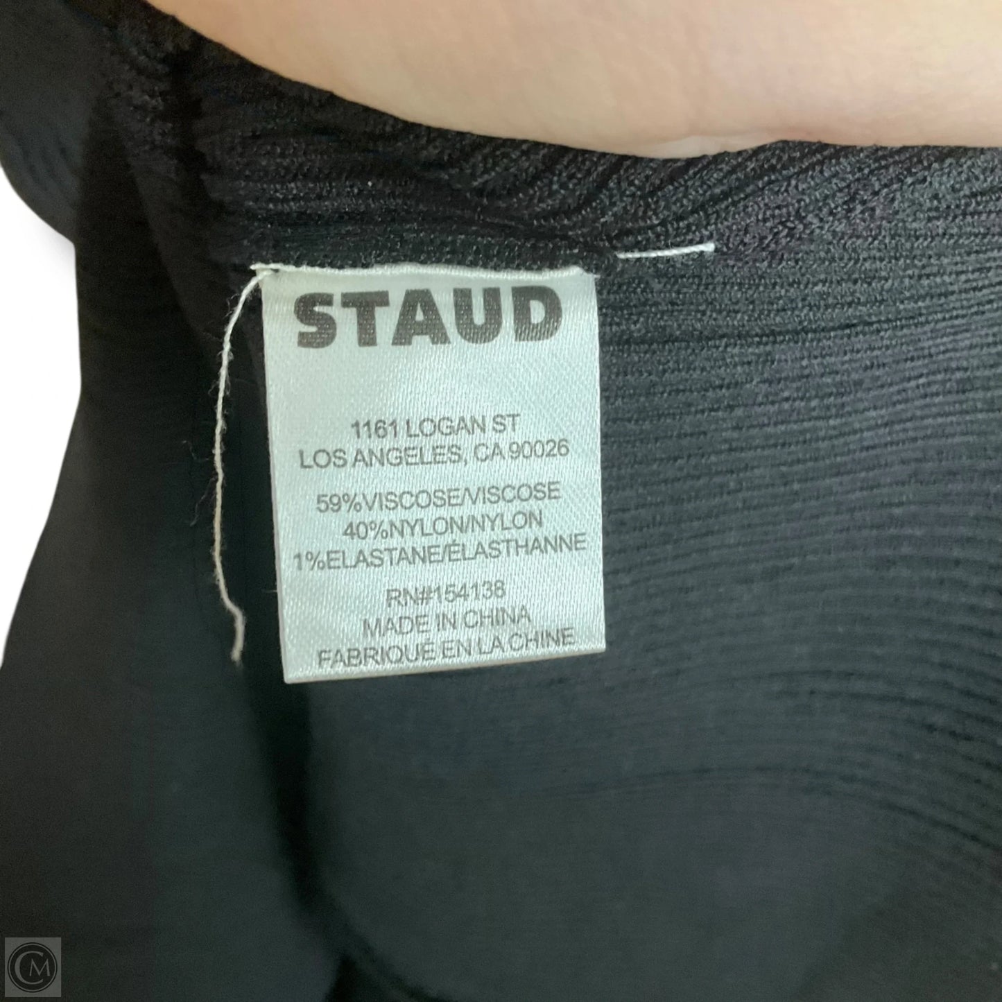 Top Long Sleeve By Staud In Black, Size: S