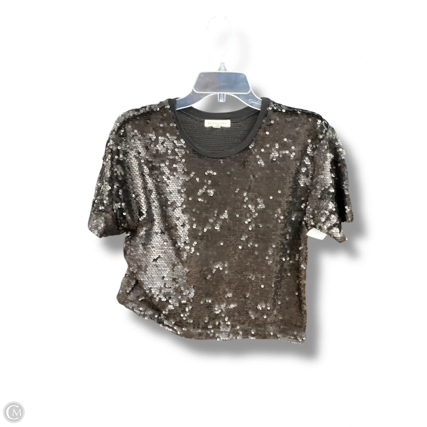 Top Short Sleeve By Socialite In Black, Size: S