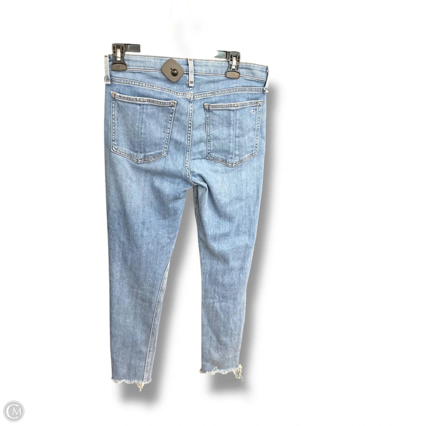 Jeans Skinny By Rag And Bone In Blue Denim, Size: 8