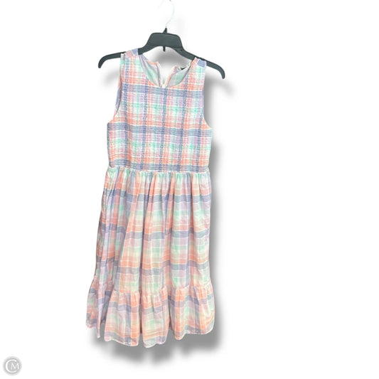 Dress Casual Maxi By J. Crew In Plaid Pattern, Size: L