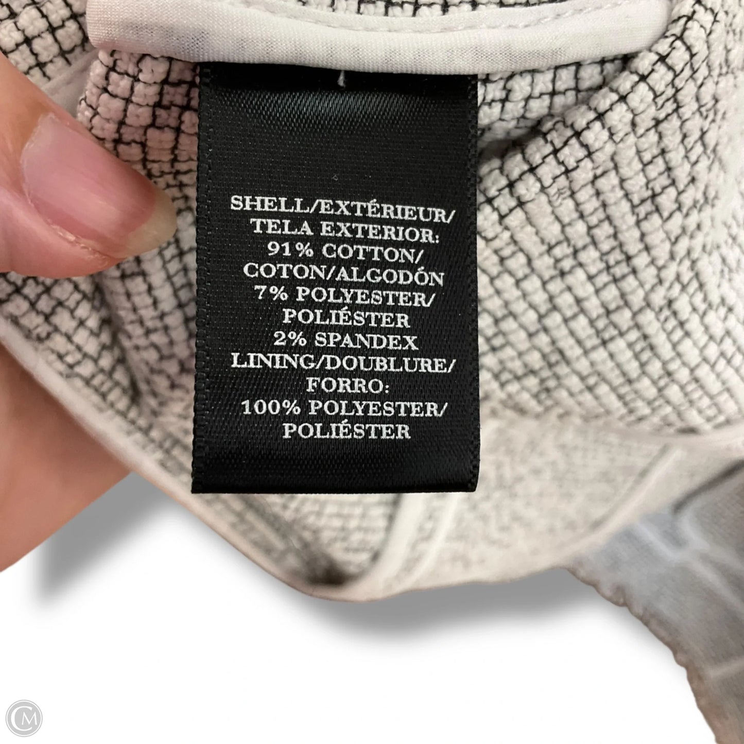 Blazer By Ann Taylor In Black & White, Size: Xs