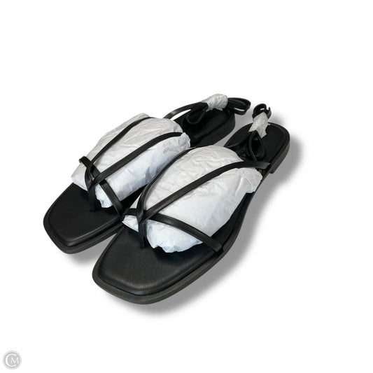 Sandals Flats By Steve Madden In Black, Size: 9.5