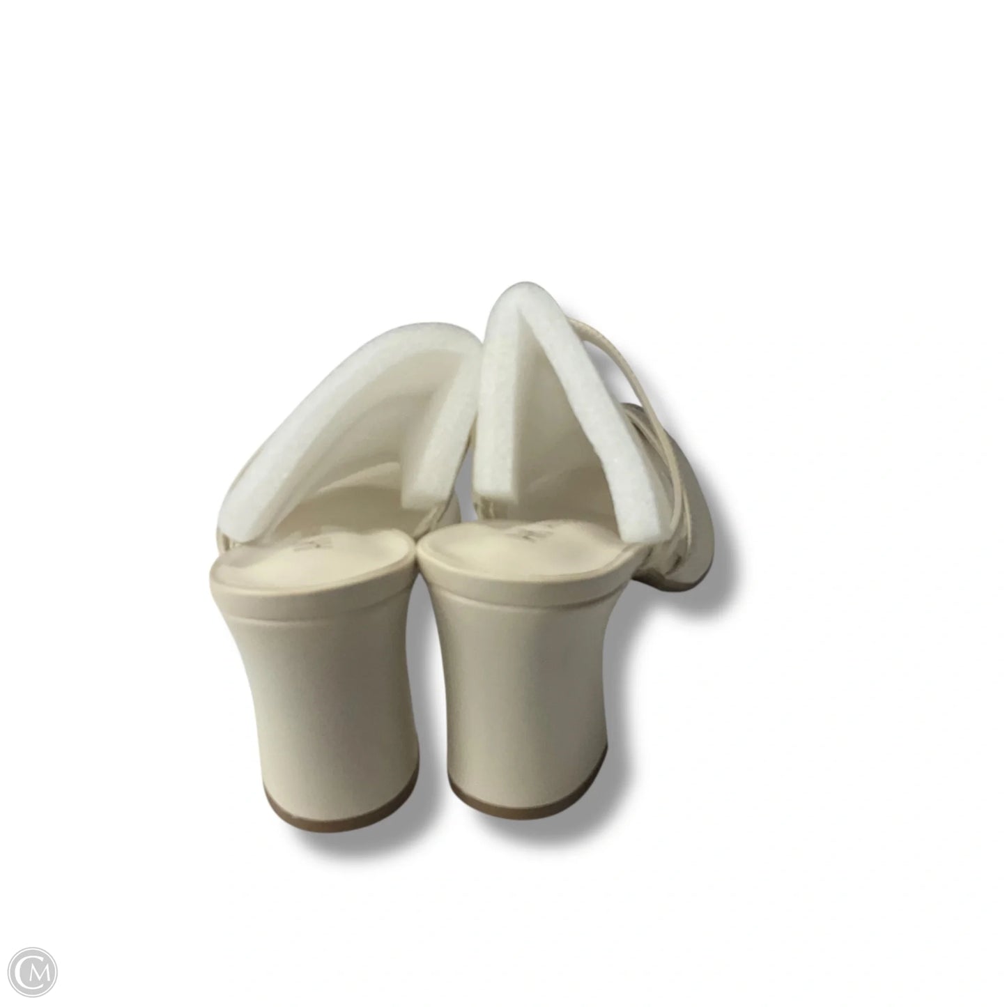 Shoes Heels Block By Ann Taylor In Cream, Size: 7