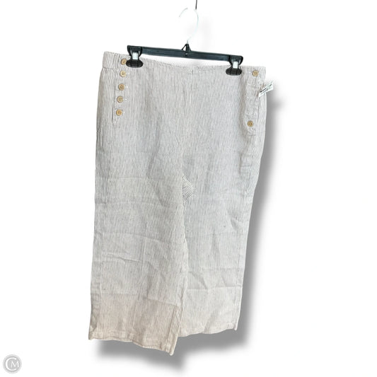 Pants Linen By J. Jill In Striped Pattern, Size: 10
