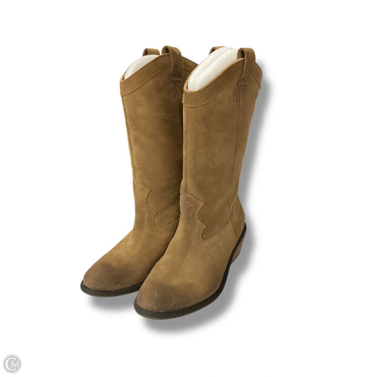 Boots Mid-calf Heels By Jessica Simpson In Brown, Size: 7.5