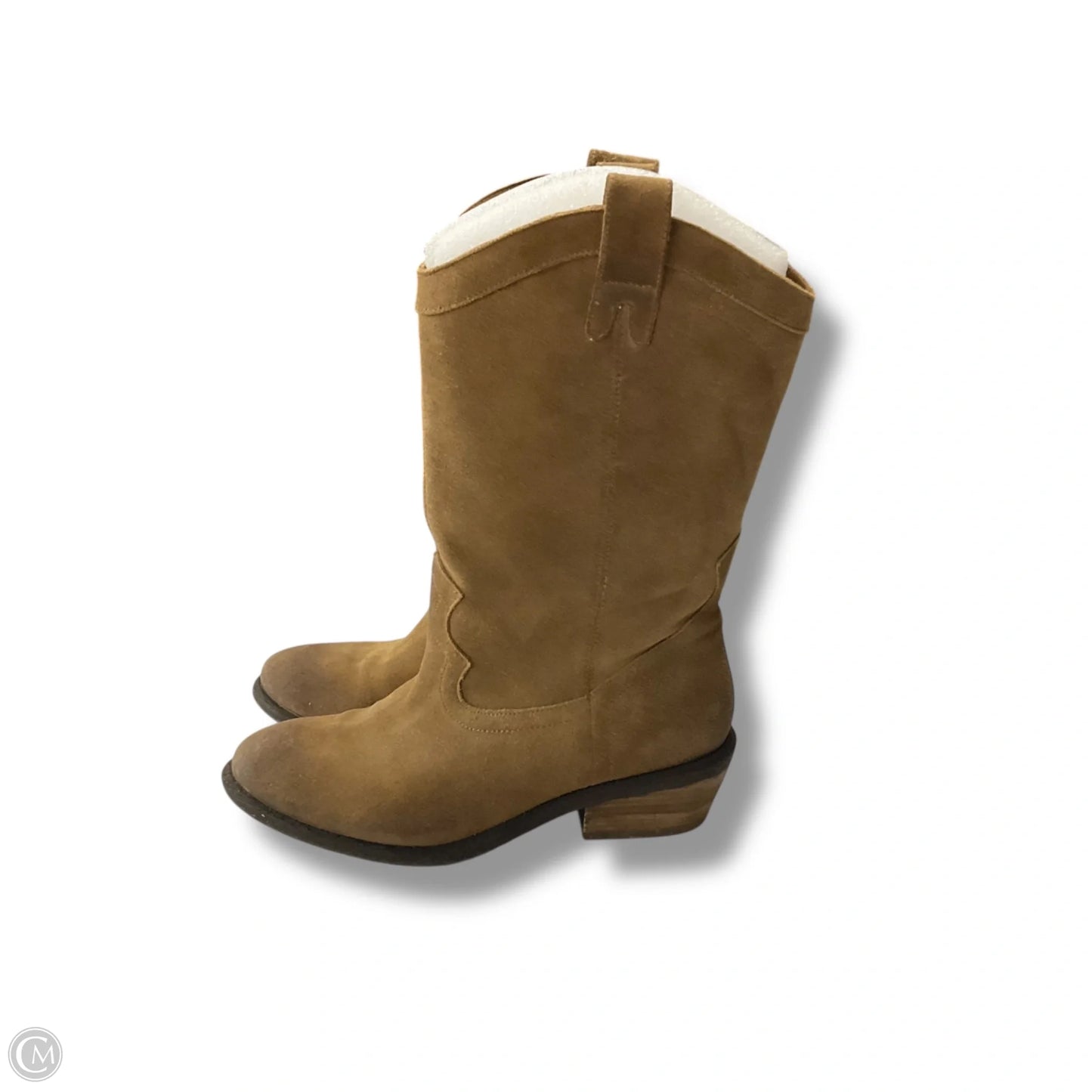 Boots Mid-calf Heels By Jessica Simpson In Brown, Size: 7.5