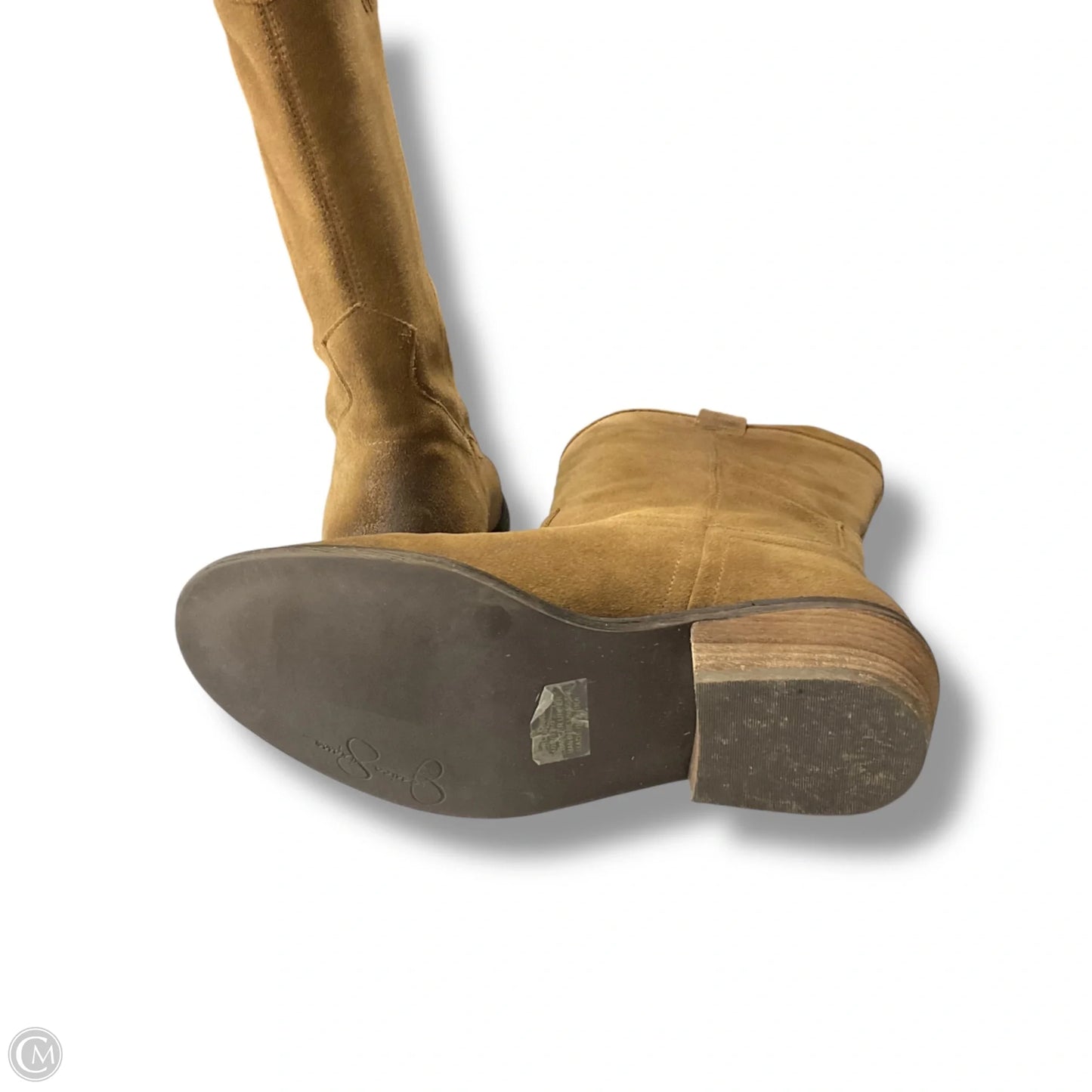 Boots Mid-calf Heels By Jessica Simpson In Brown, Size: 7.5