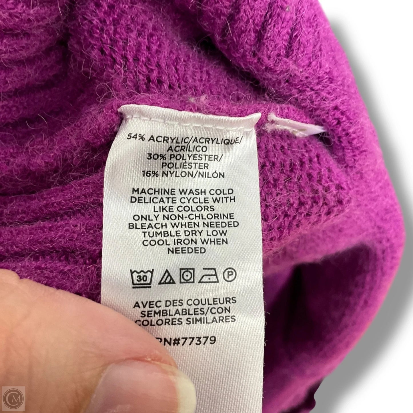 Sweater Cardigan By Ann Taylor In Purple, Size: Xsp