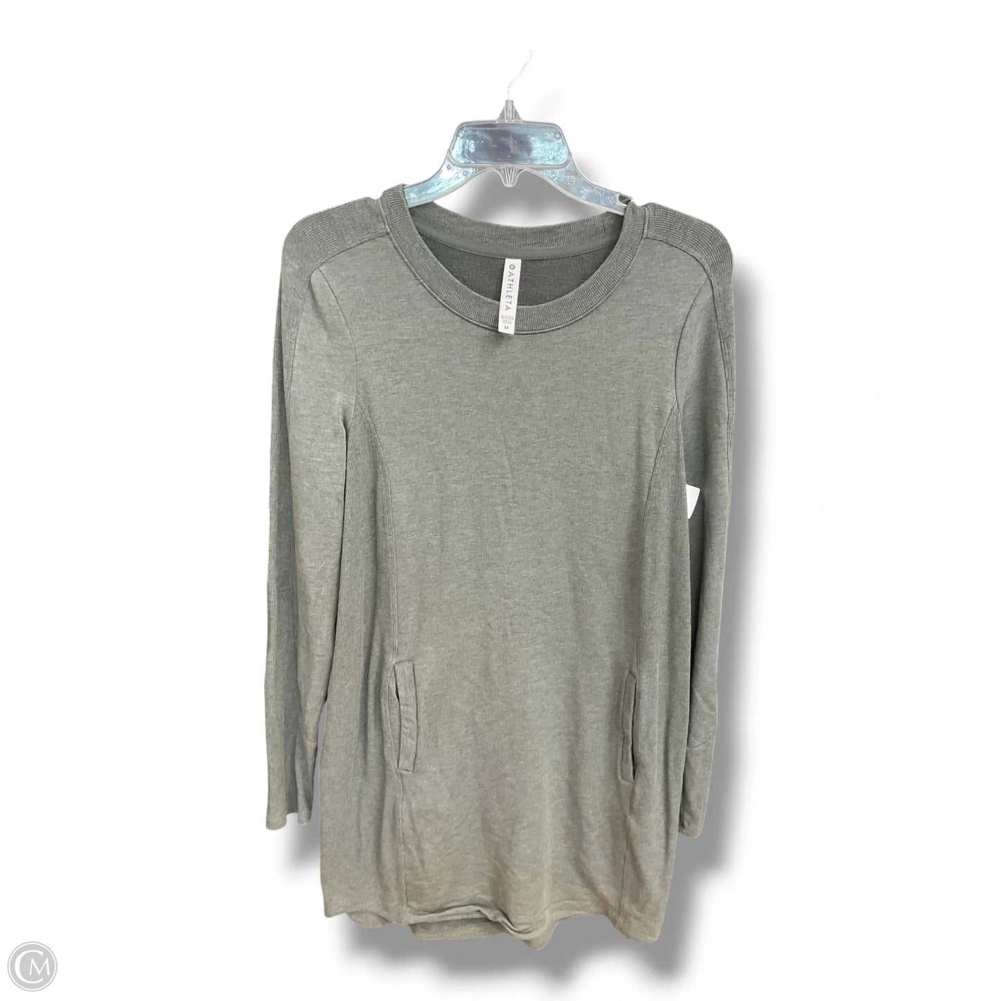 Tunic Long Sleeve By Athleta In Green, Size: M