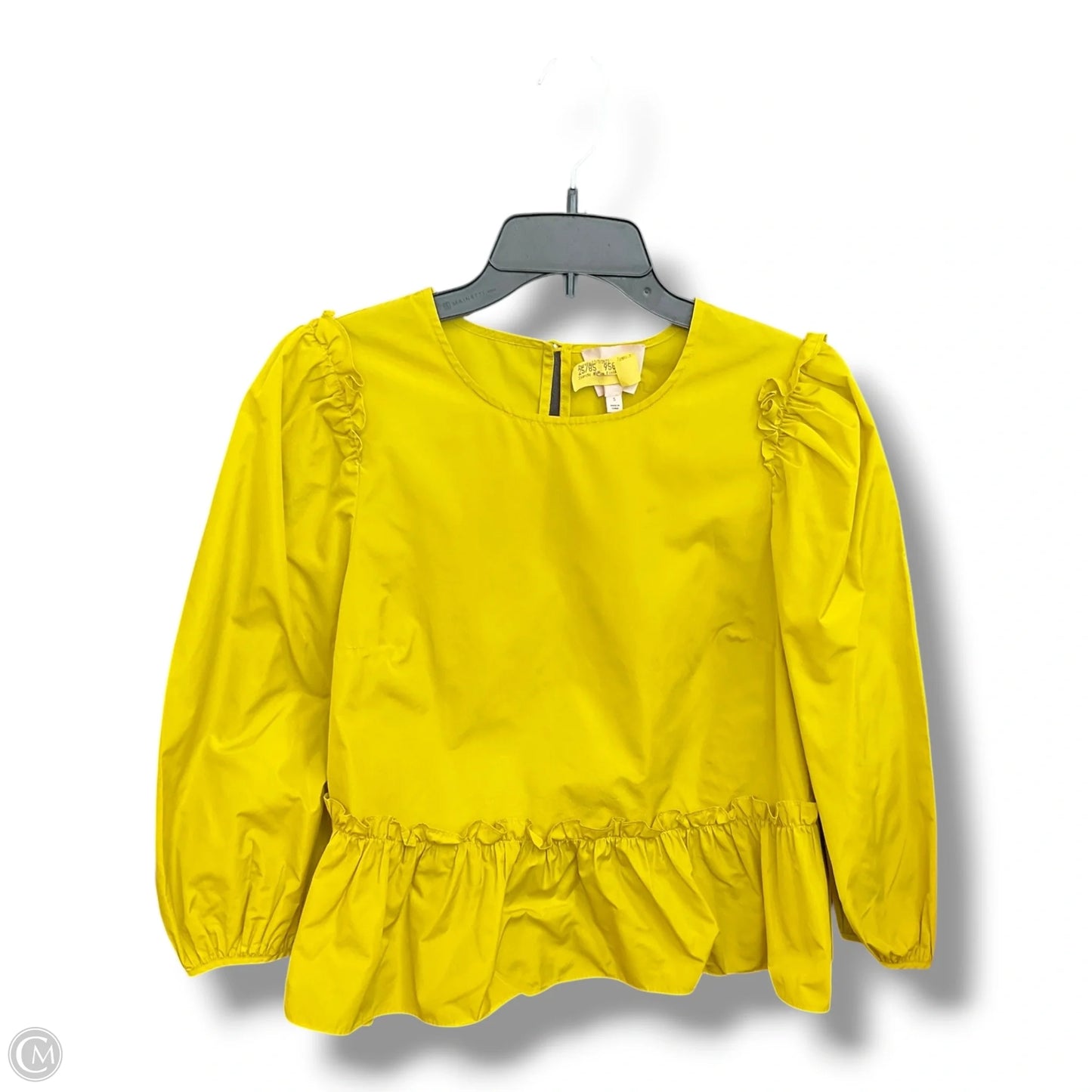 Top 3/4 Sleeve By Cinq A Sept In Yellow, Size: S