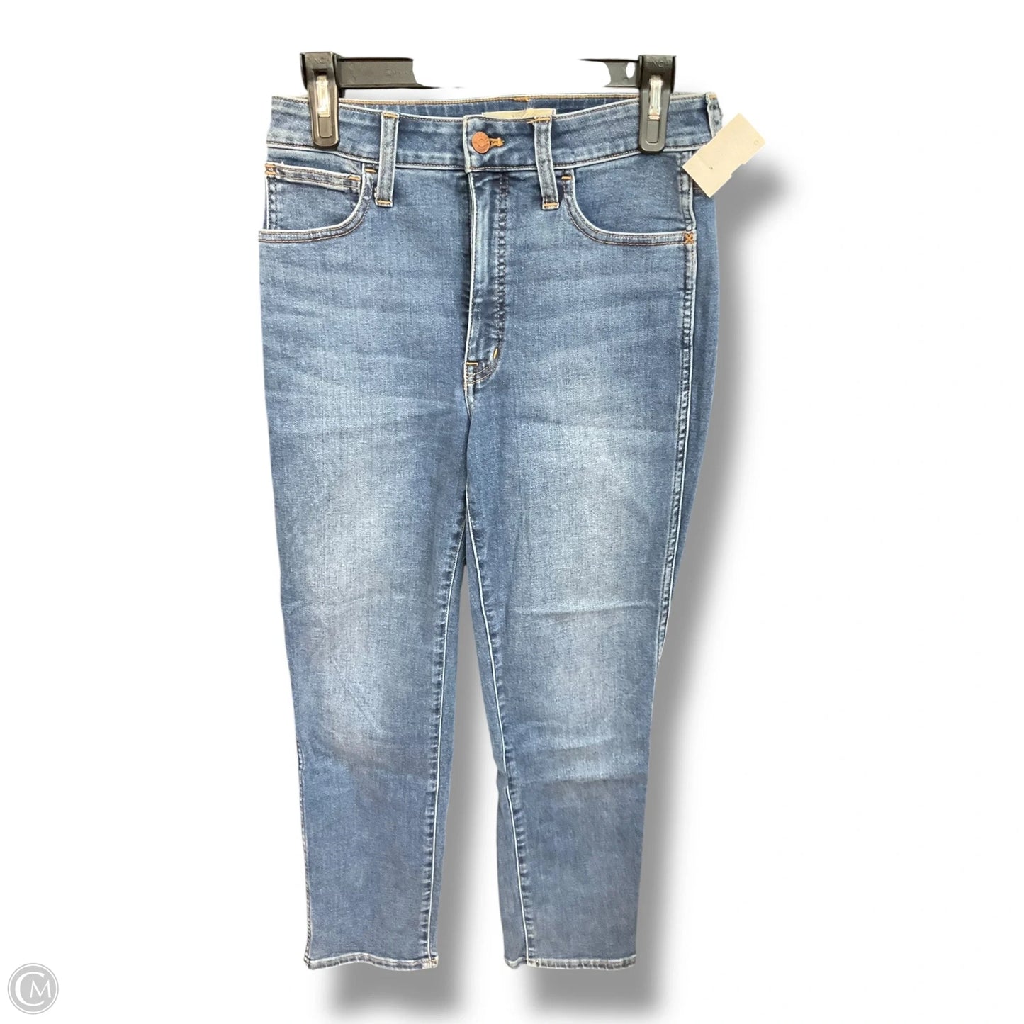 Jeans Straight By Madewell In Blue Denim, Size: 4