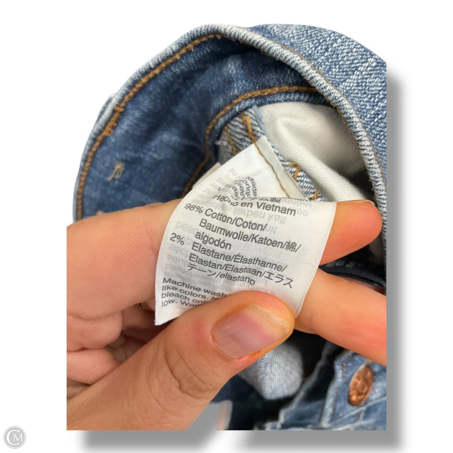 Jeans Skinny By Madewell In Blue Denim, Size: 4