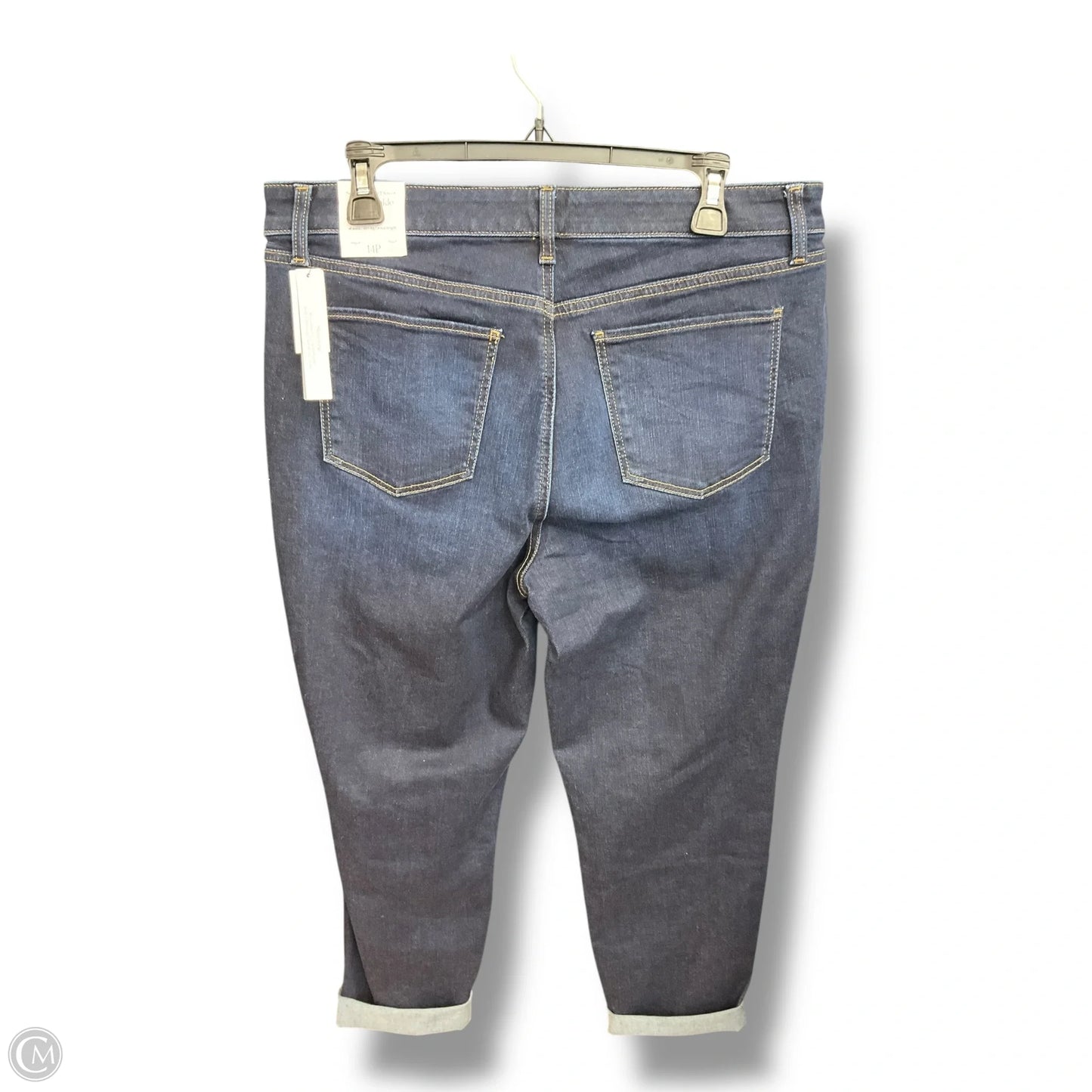 Jeans Cropped By Talbots In Blue Denim, Size: 14p