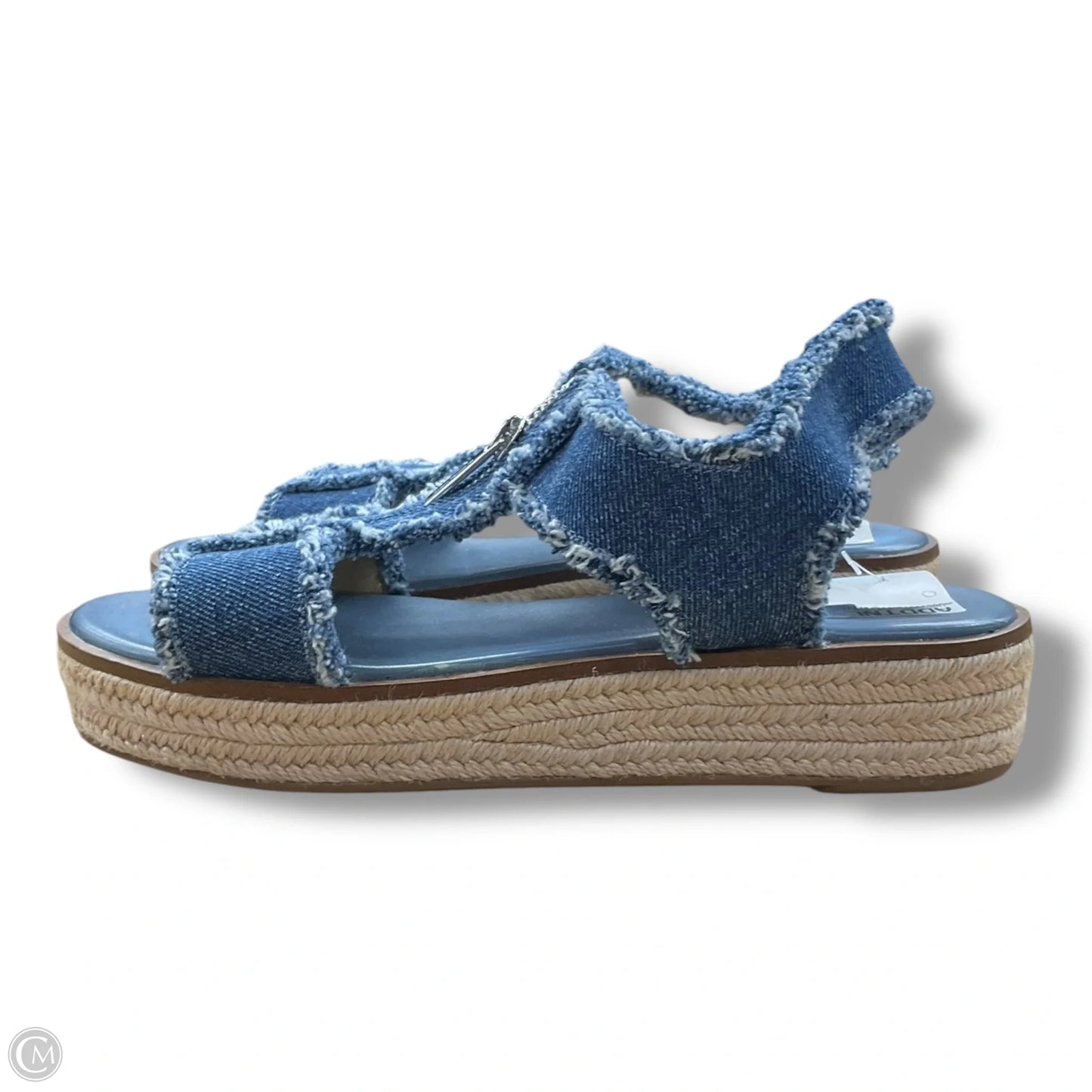 Sandals Heels Platform By Michael By Michael Kors In Blue Denim, Size: 8.5