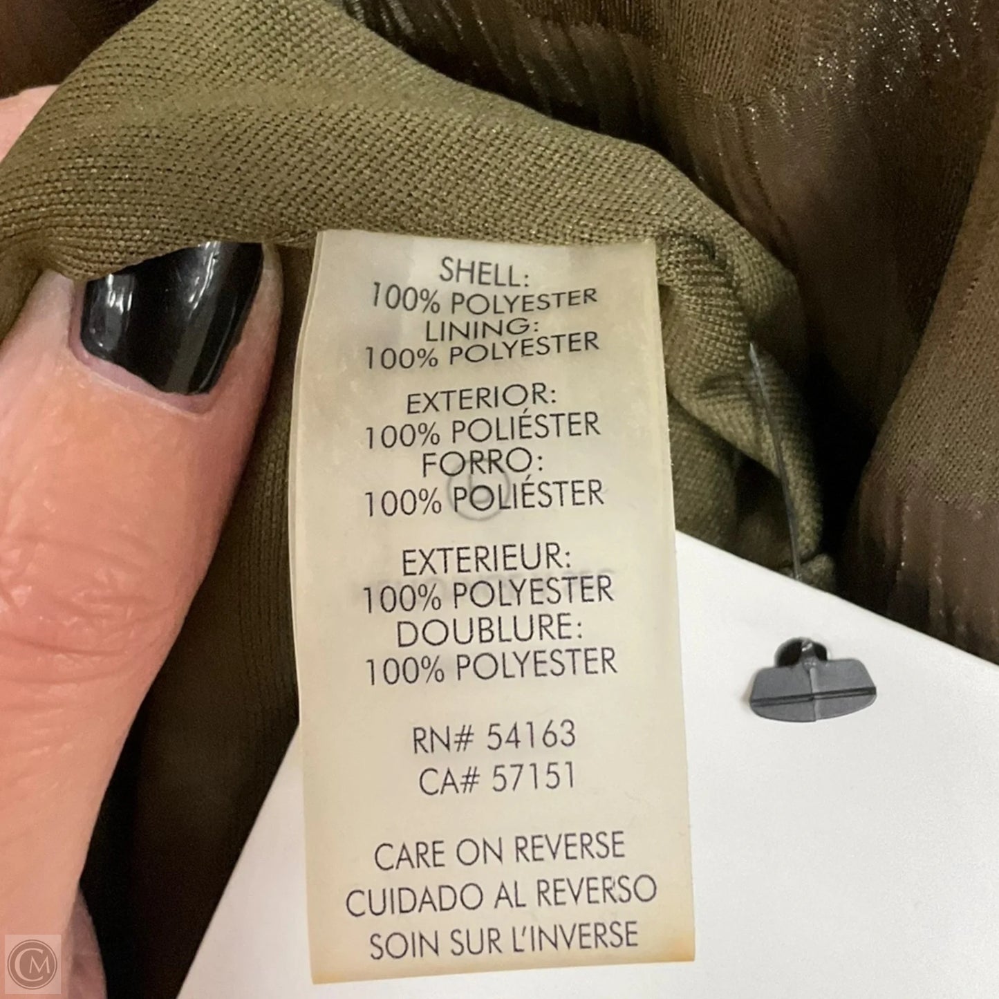 Dress Casual Midi By Calvin Klein In Green, Size: S