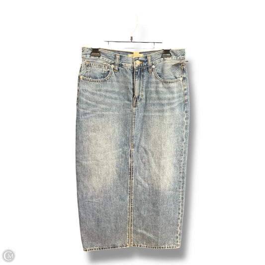 Skirt Maxi By Madewell In Blue Denim, Size: 0
