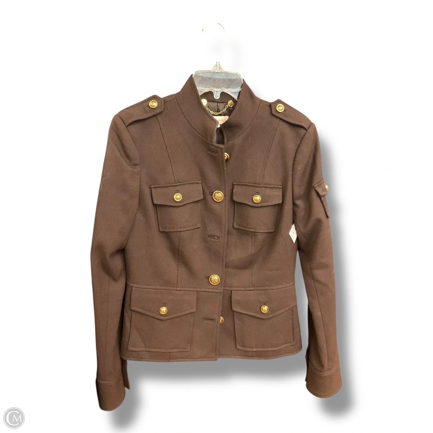 Blazer Designer By Tory Burch In Brown, Size: S