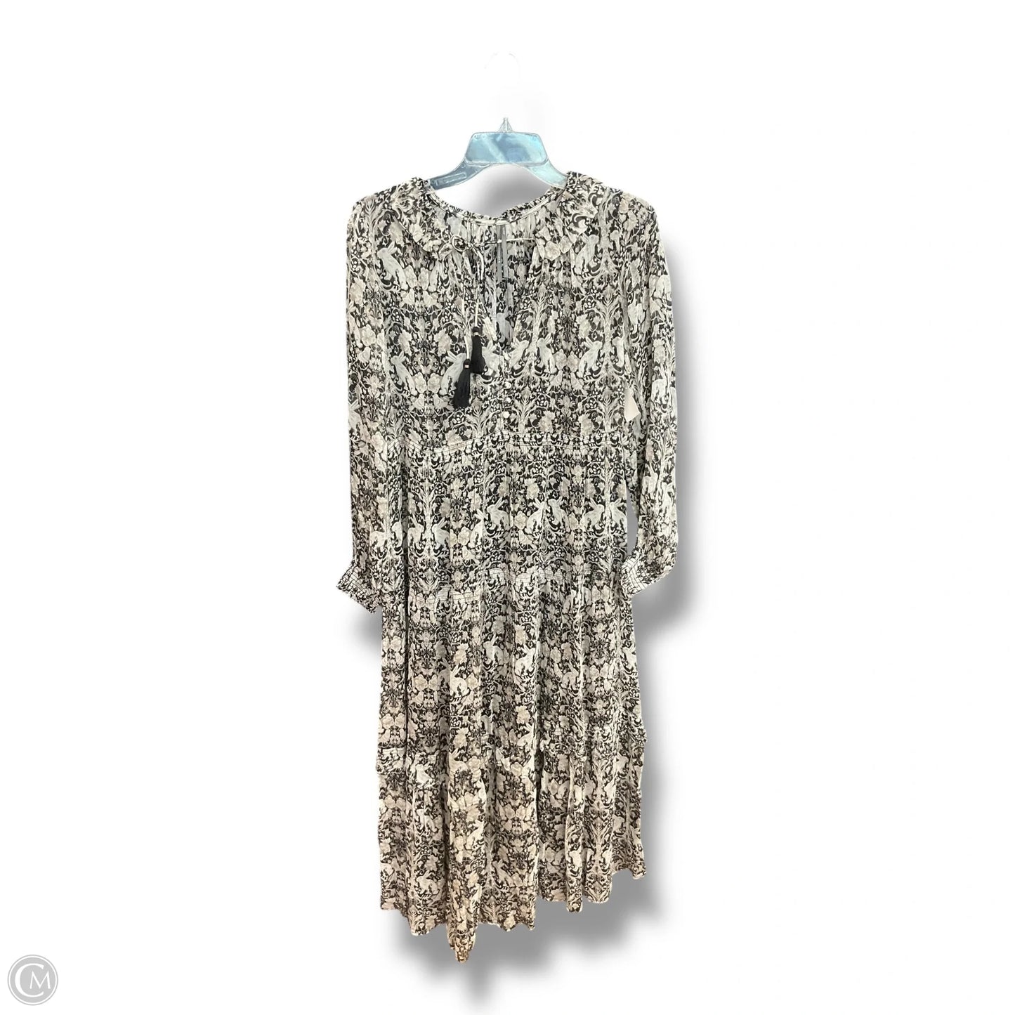 Dress Casual Maxi By Anthropologie In Black & Brown, Size: S