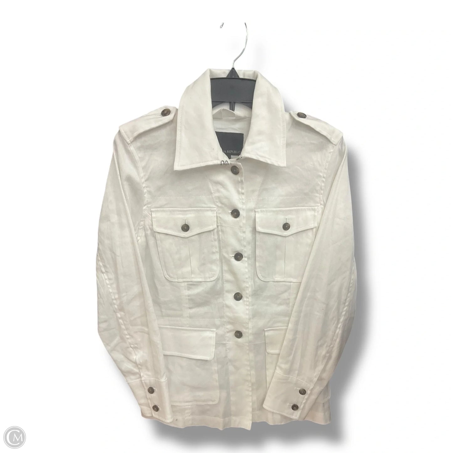 Jacket Other By Banana Republic In White, Size: S