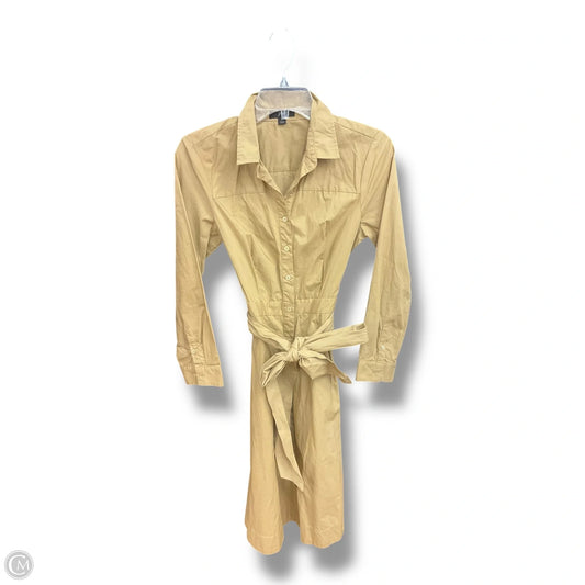 Dress Casual Midi By J. Crew In Tan, Size: S