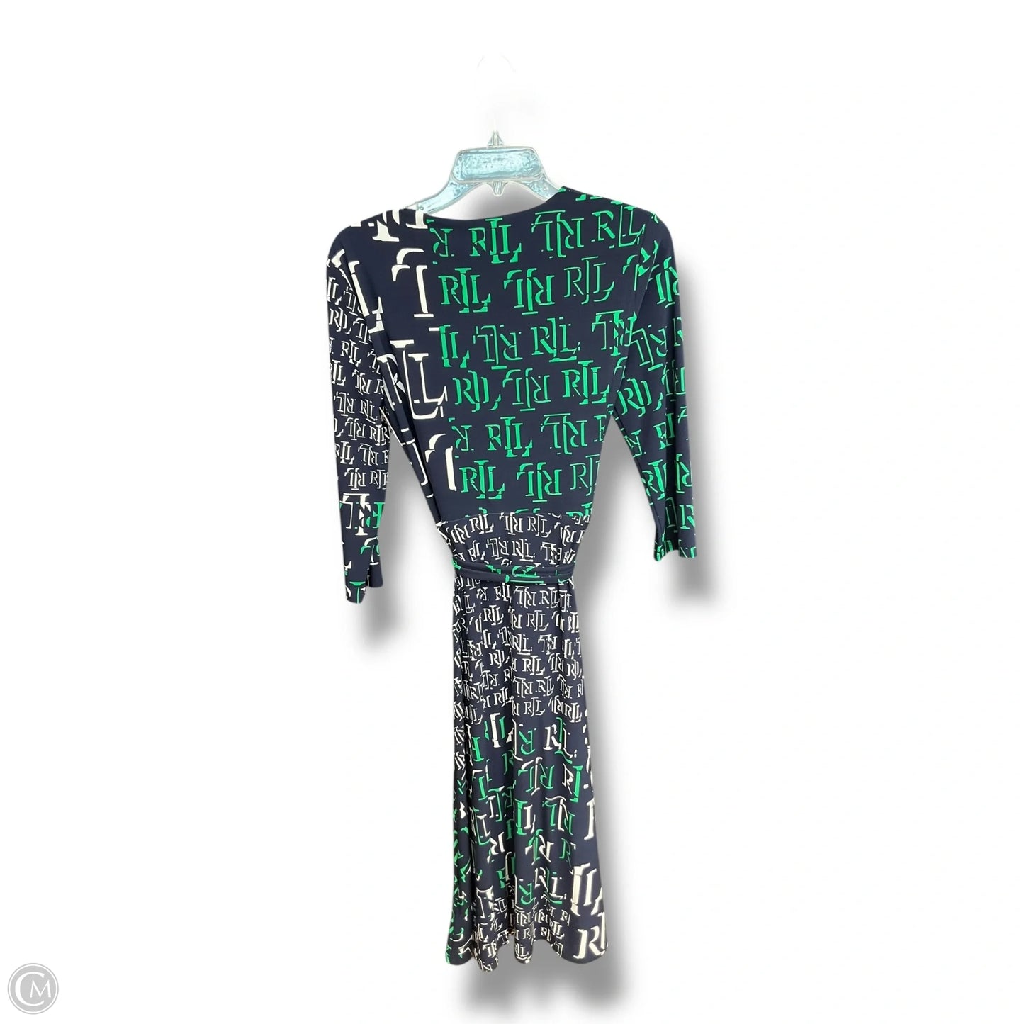 Dress Casual Midi By Ralph Lauren In Blue & Green, Size: S