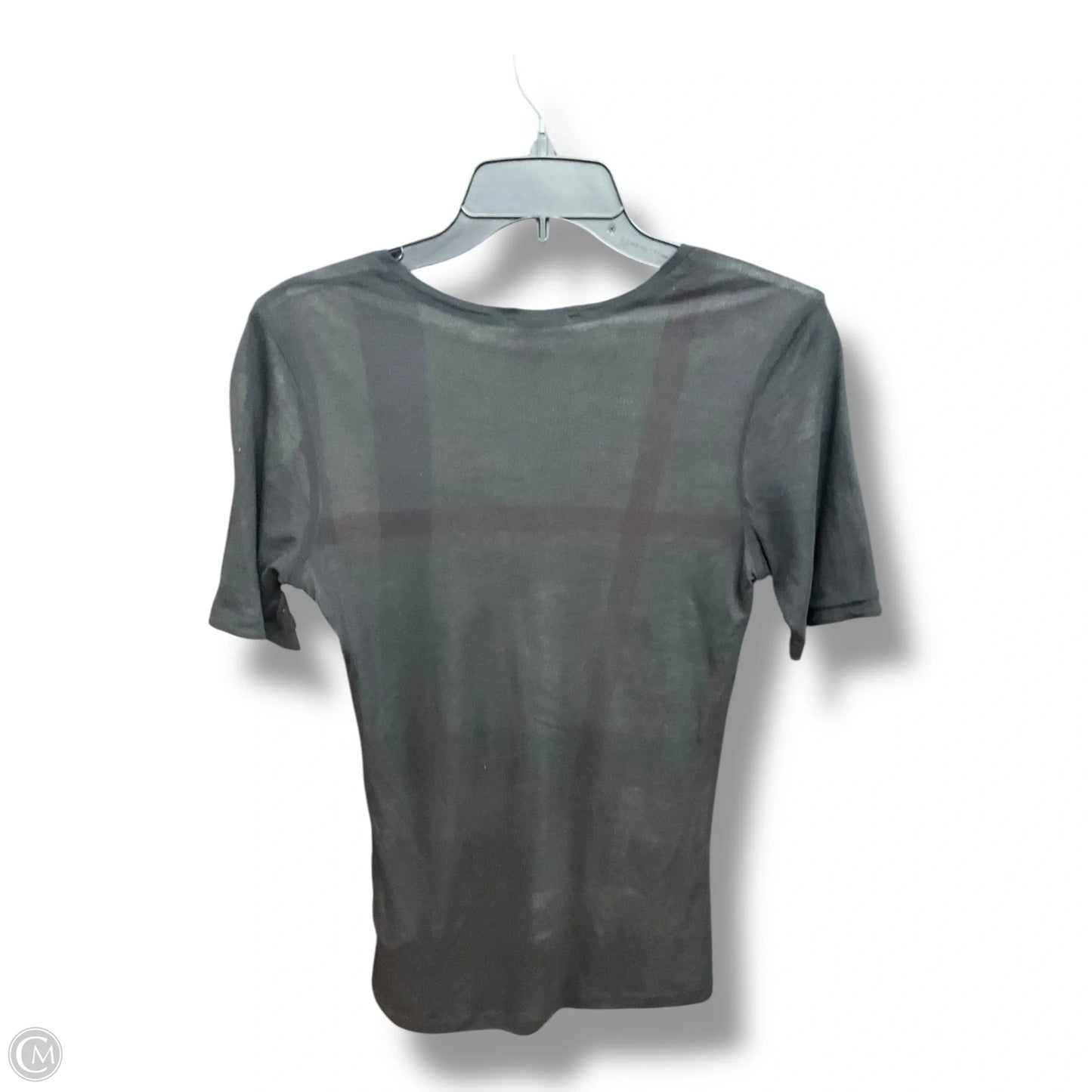 Top Short Sleeve Luxury Designer By Burberry In Black, Size: Xs