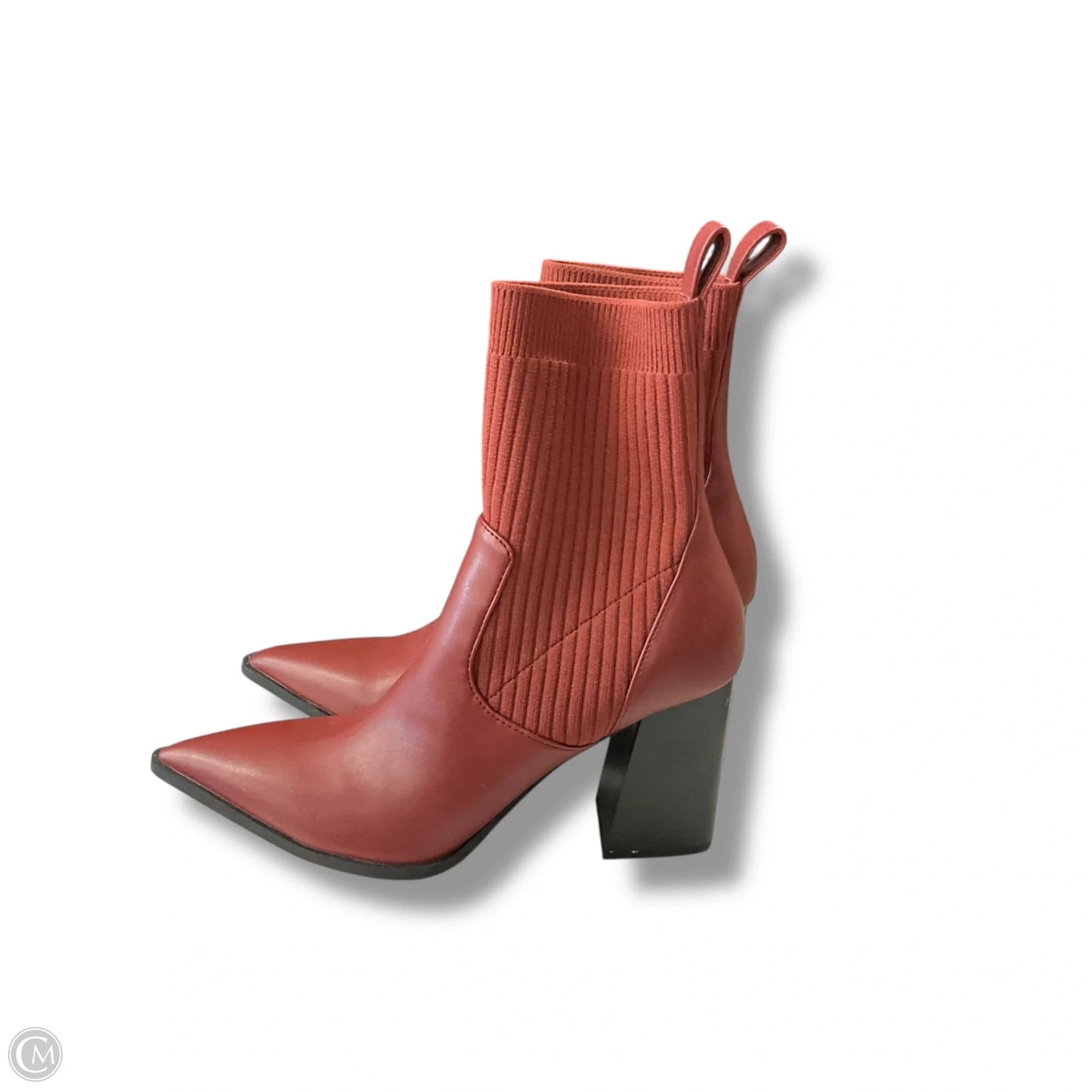 Boots Ankle Heels By Open Edit In Red, Size: 6.5