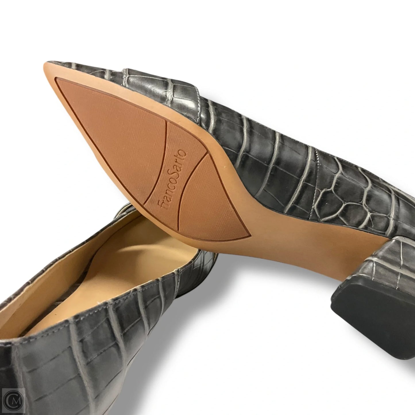 Shoes Heels Block By Franco Sarto In Grey, Size: 6.5