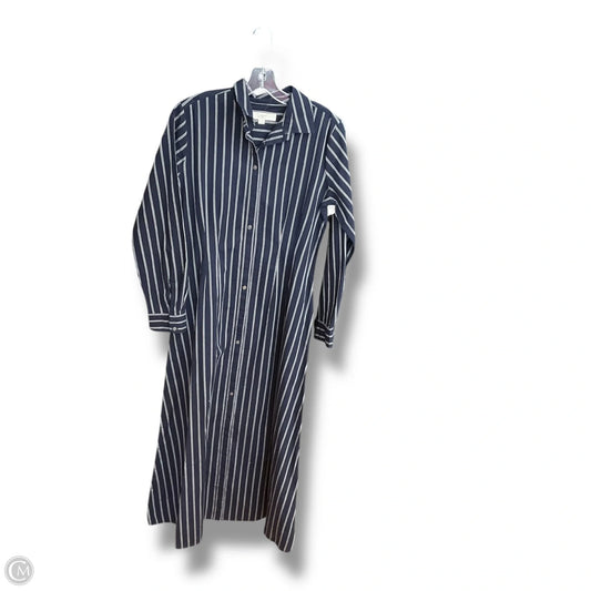 Dress Casual Midi By Loft In Navy, Size: Xs