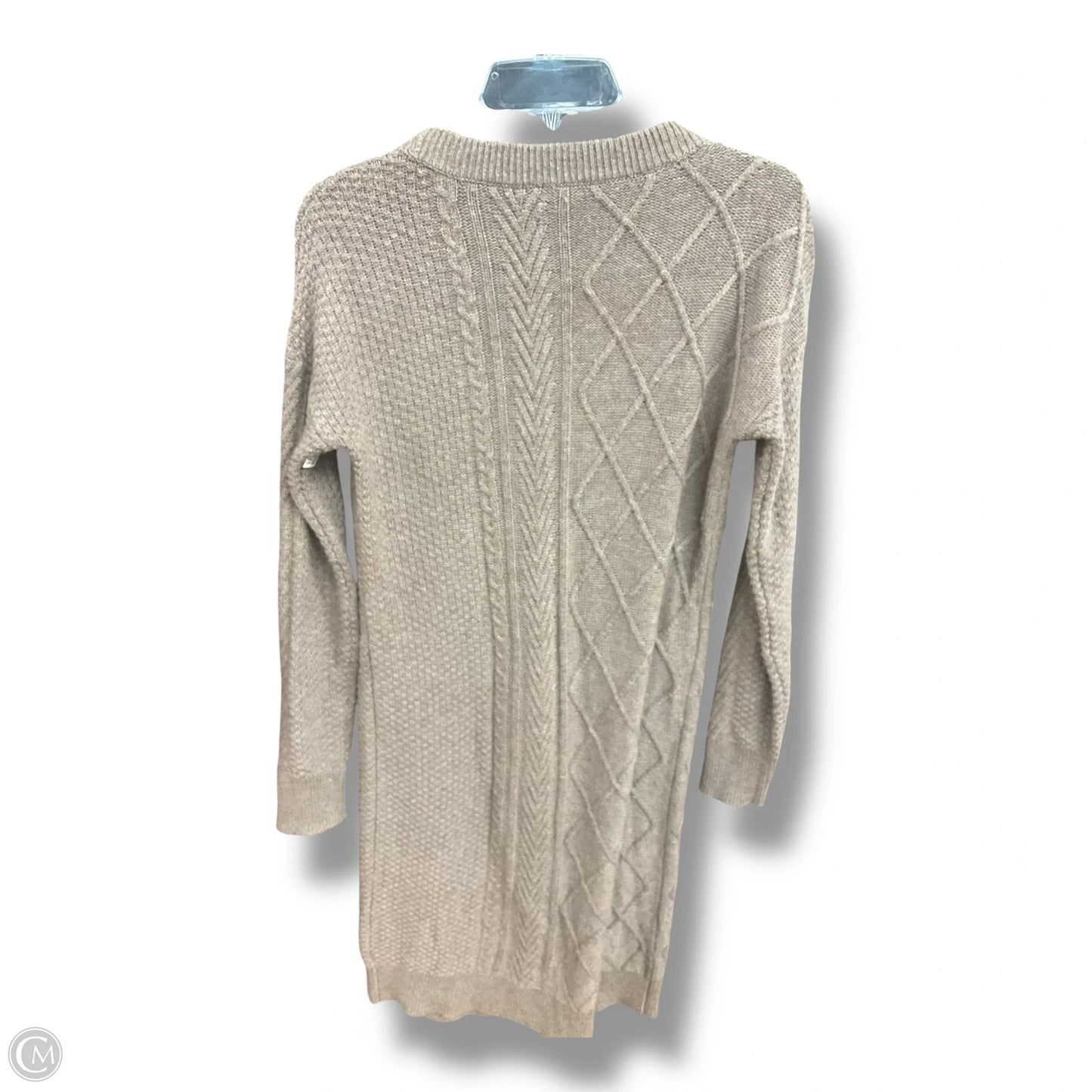 Dress Sweater By Saks Fifth Avenue In Taupe, Size: S