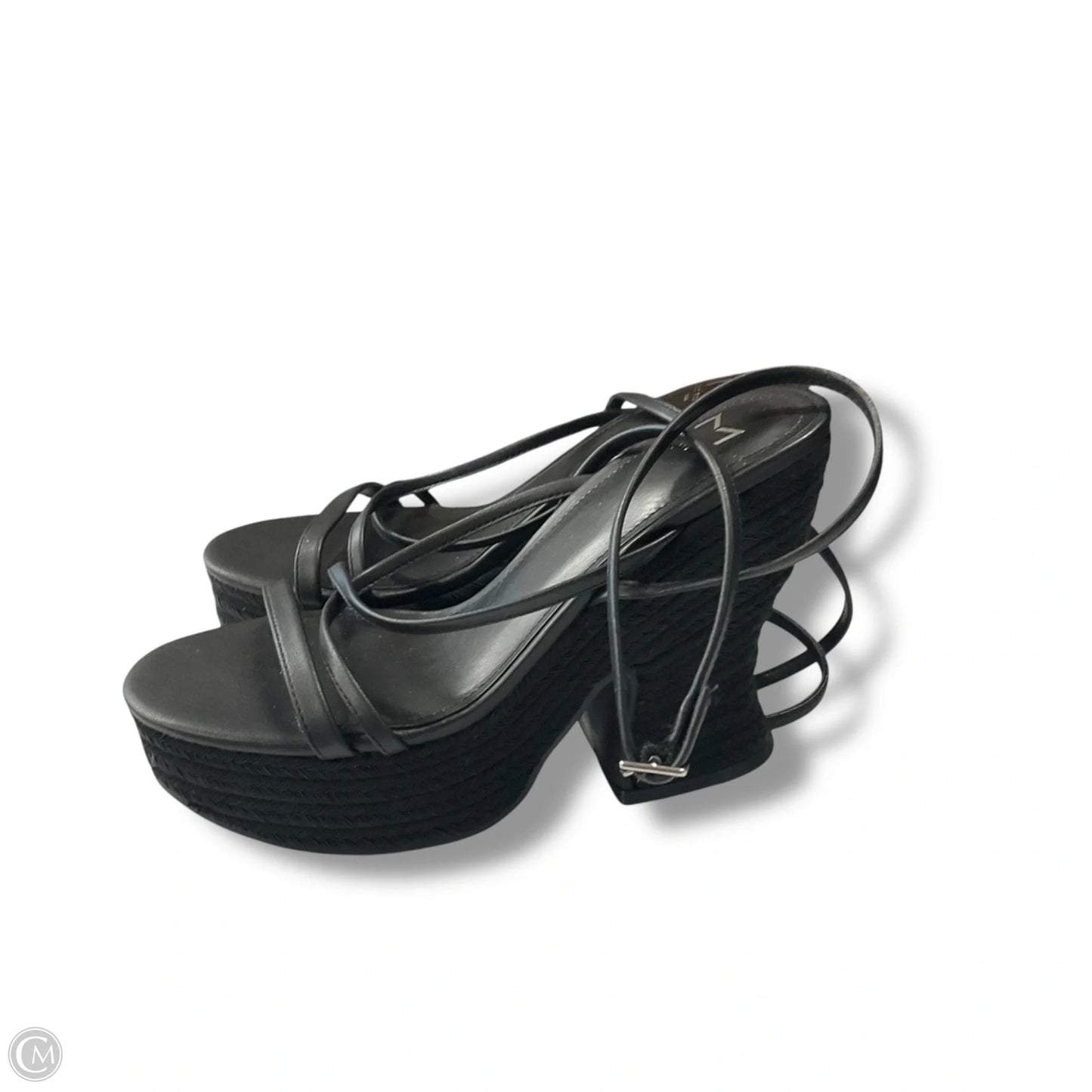 Sandals Heels Block By Marc Fisher In Black, Size: 7.5