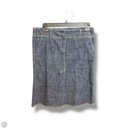Skirt Midi By Theory In Blue Denim, Size: 2