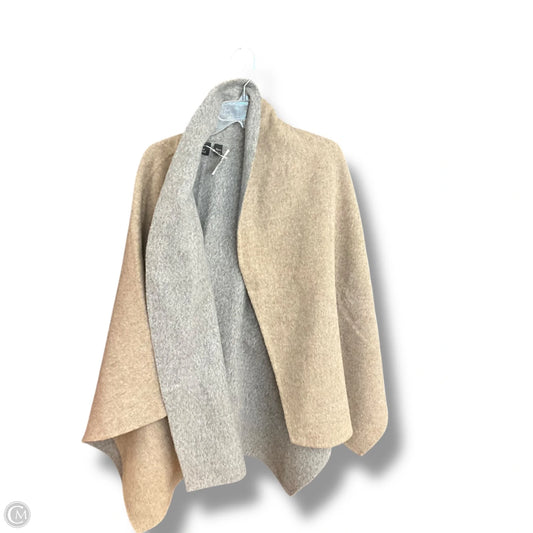 Poncho By Cmb In Grey & Tan, Size: Osfm