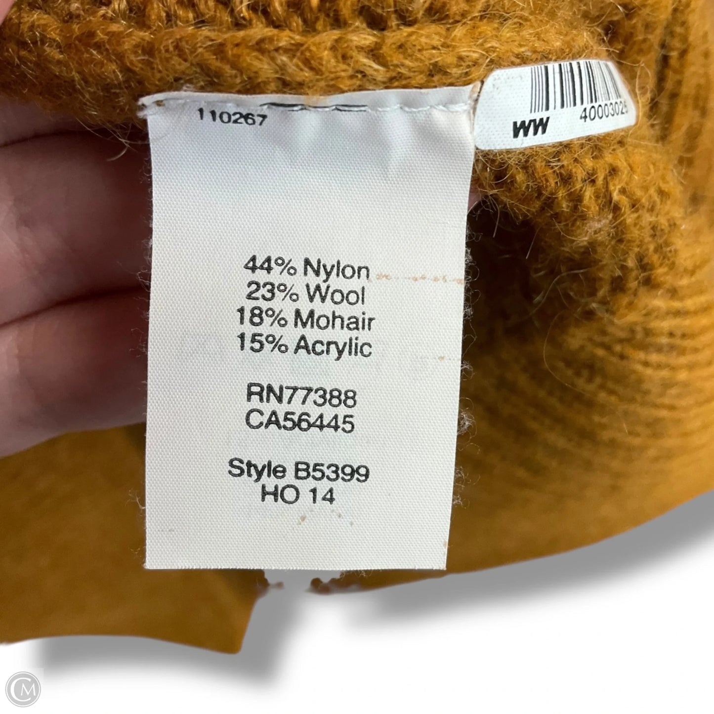 Sweater By Madewell In Black & Tan, Size: S