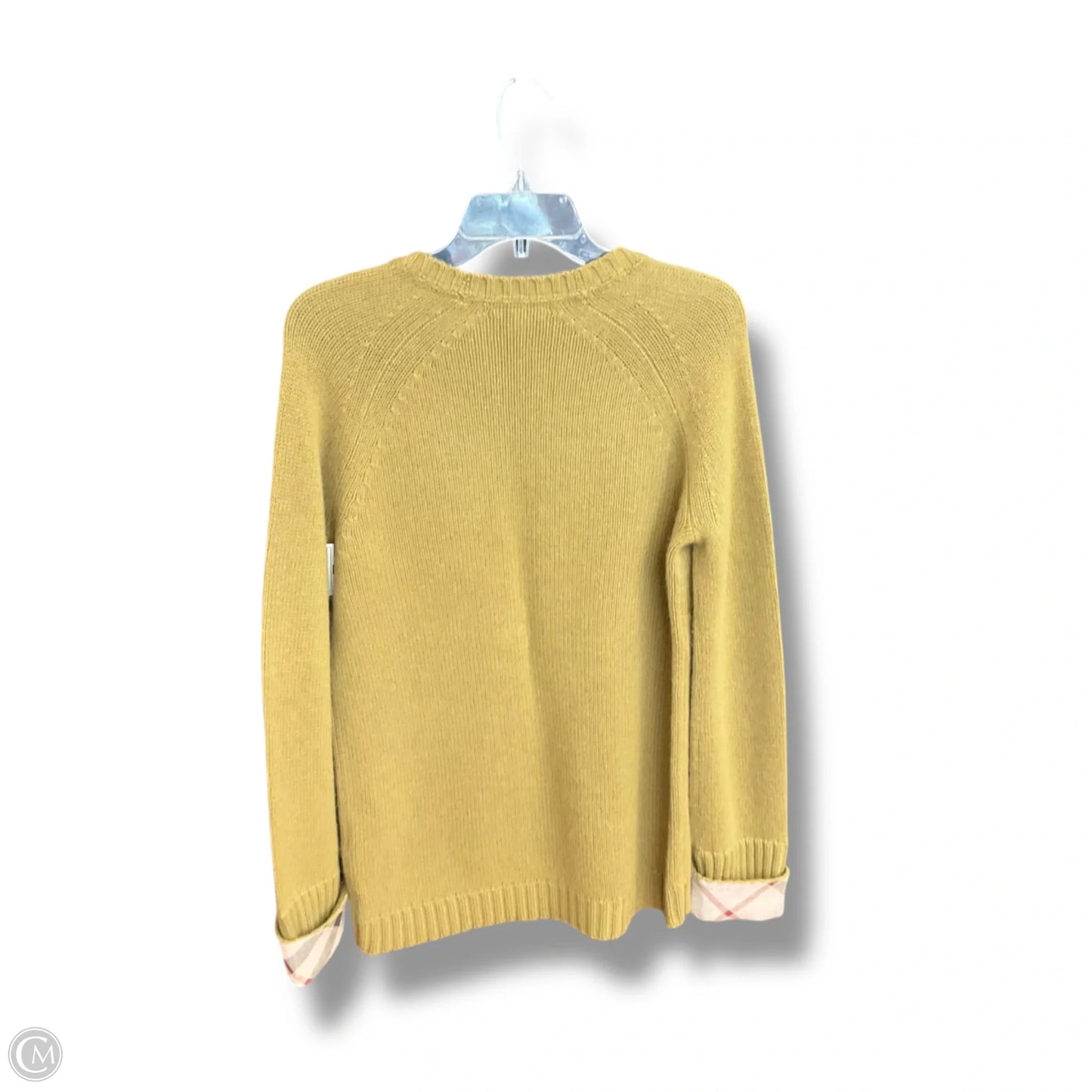 Sweater Luxury Designer By Burberry In Green, Size: M