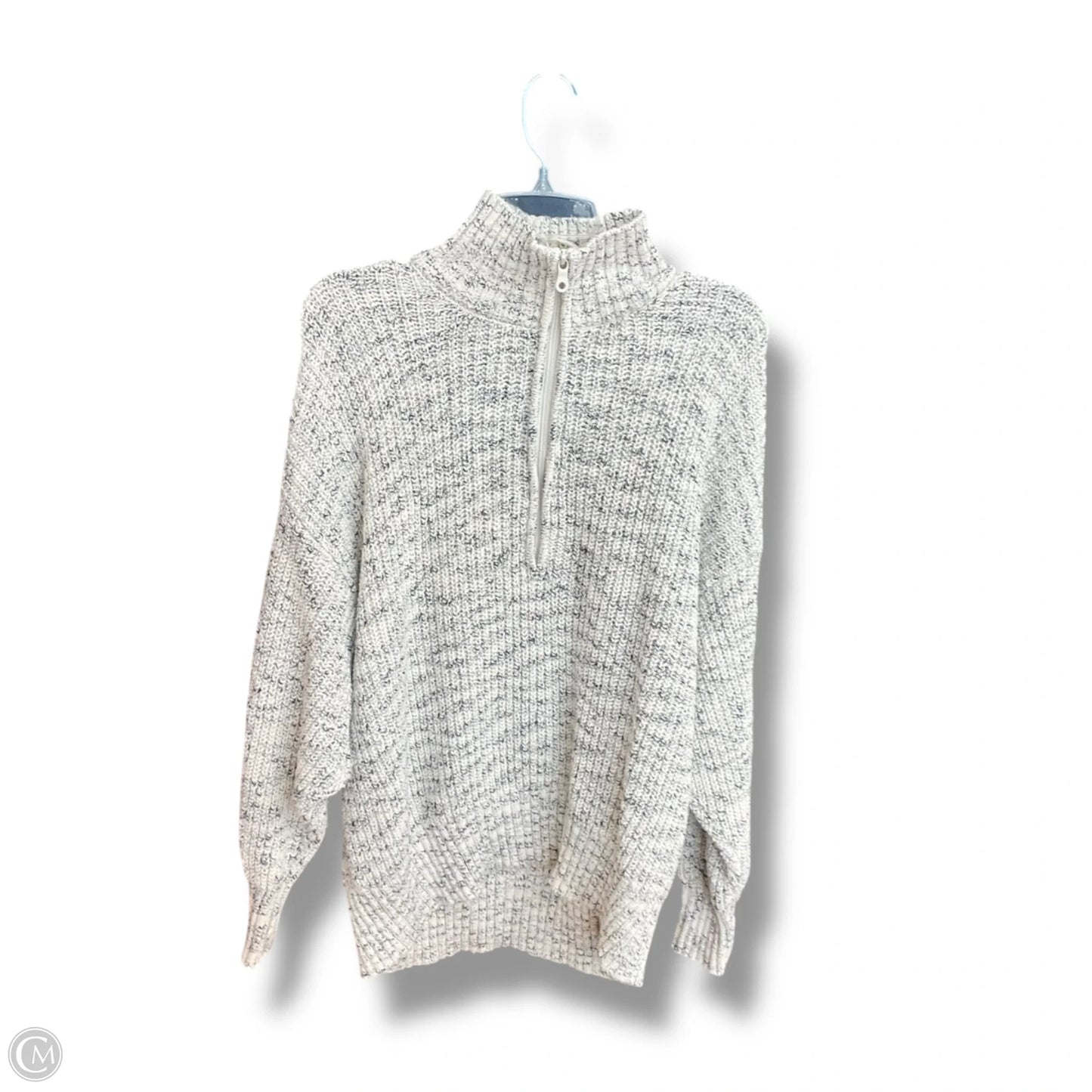 Sweater By Aerie In Black & Cream, Size: L