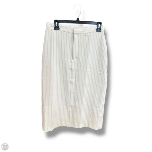 Skirt Midi By Banana Republic In Cream, Size: 4