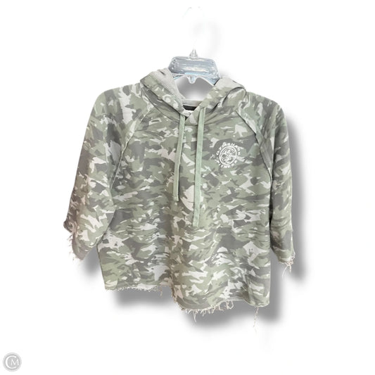 Athletic Top Short Sleeve By Gym Shark In Camouflage Print, Size: L