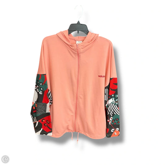 Athletic Jacket By Adidas In Multi-colored, Size: Xl