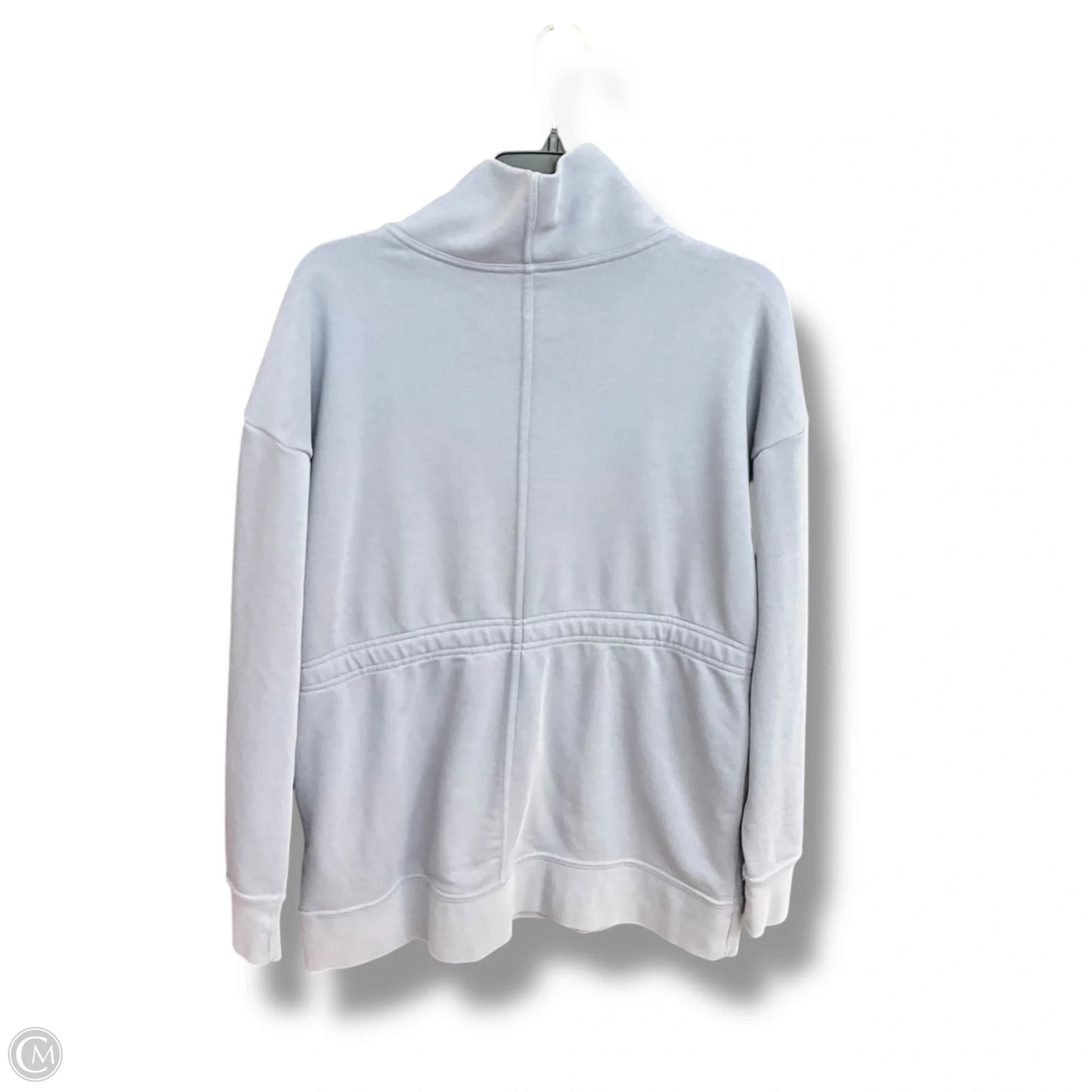 Athletic Top Long Sleeve Collar By Nike Apparel In Blue, Size: M