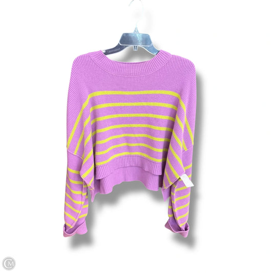 Sweater By Free People In Striped Pattern, Size: L