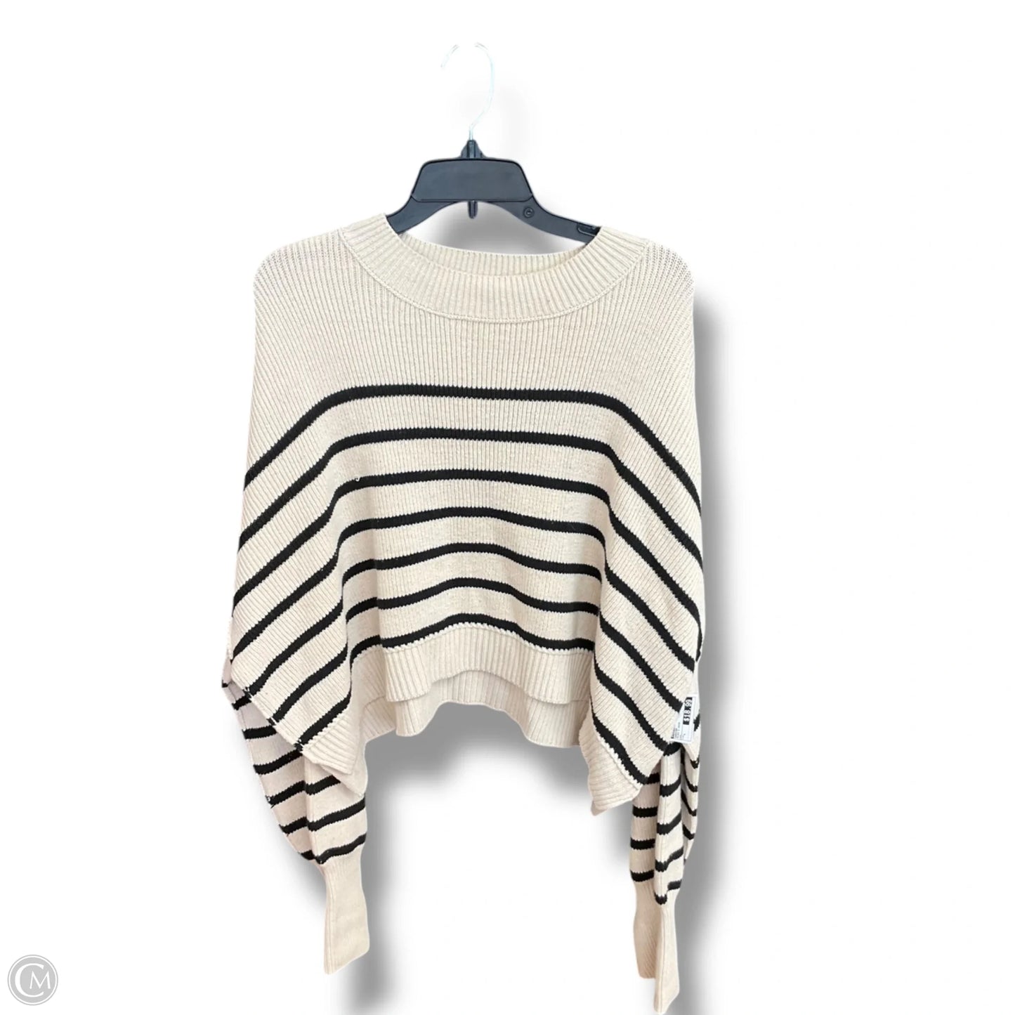 Sweater By Free People In Black & Cream, Size: L
