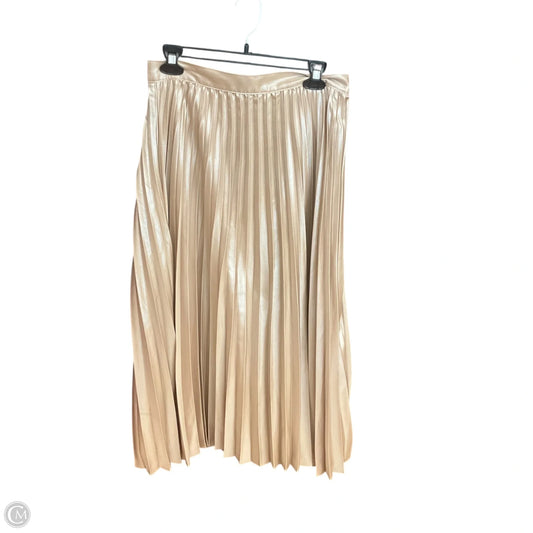 Skirt Midi By Loft In Gold, Size: 6