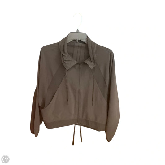 Athletic Jacket By Lululemon In Black, Size: 4