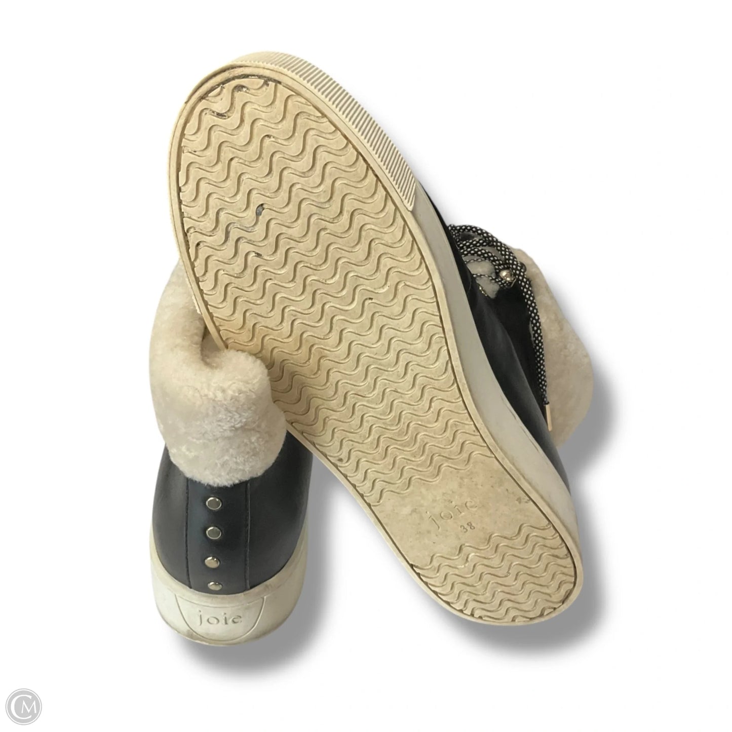 Shoes Sneakers Platform By Joie In Black & Cream, Size: 8