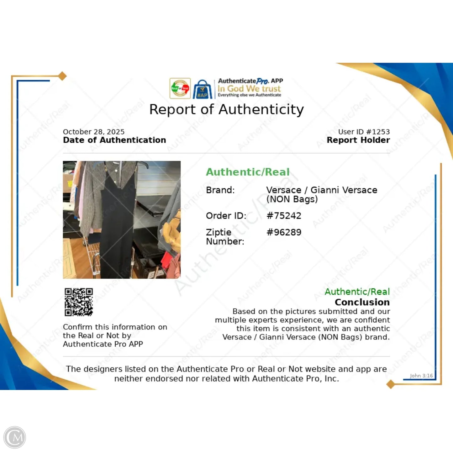 Dress Luxury Designer By Versace In Black, Size: M