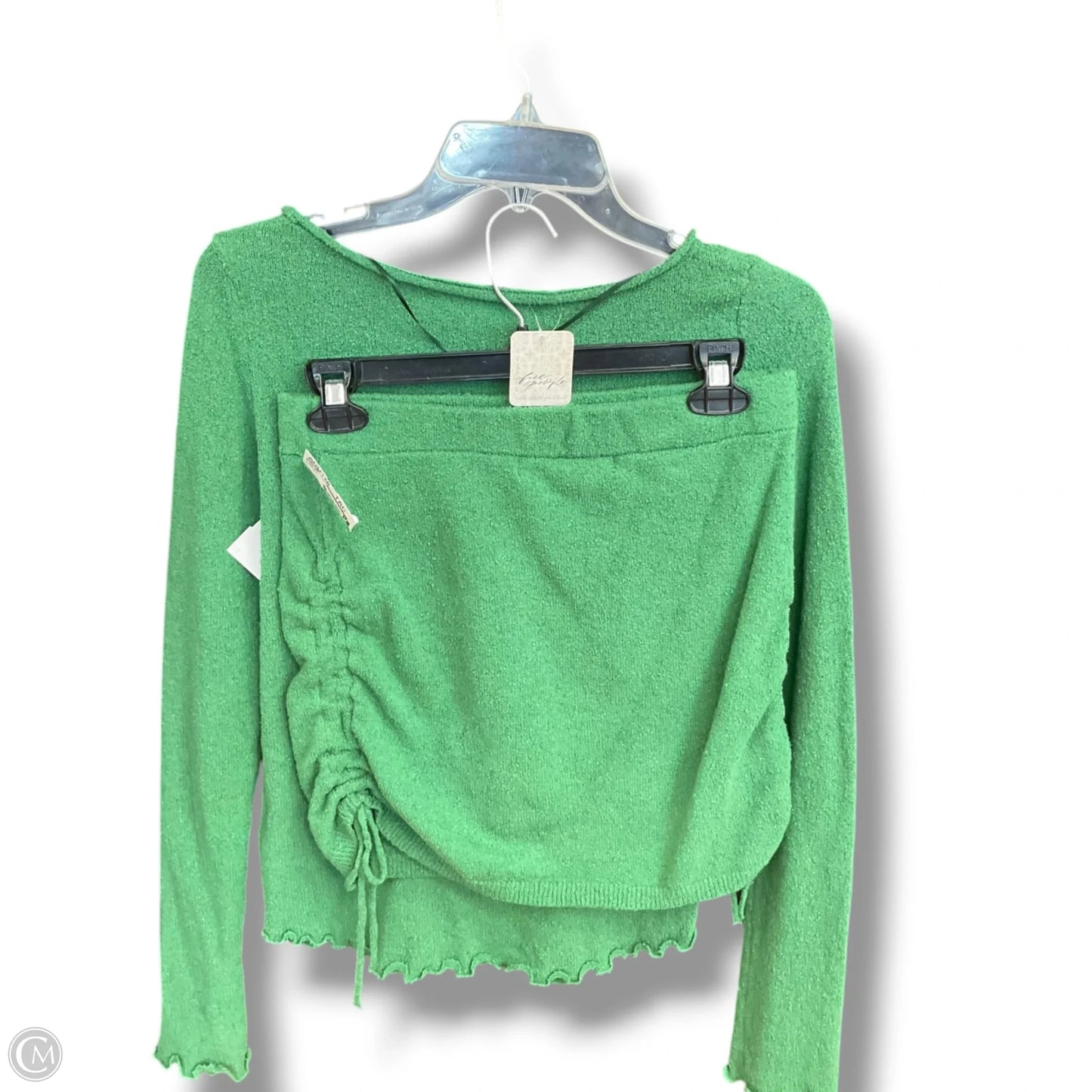 Top 2pc Long Sleeve By Free People In Green, Size: Xs