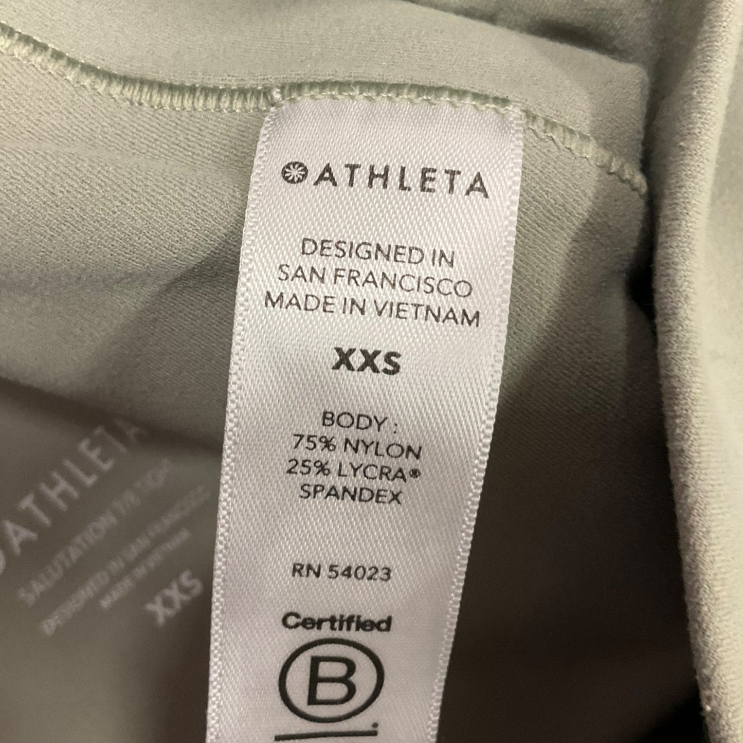 Athletic Leggings By Athleta In Green, Size: Xxs