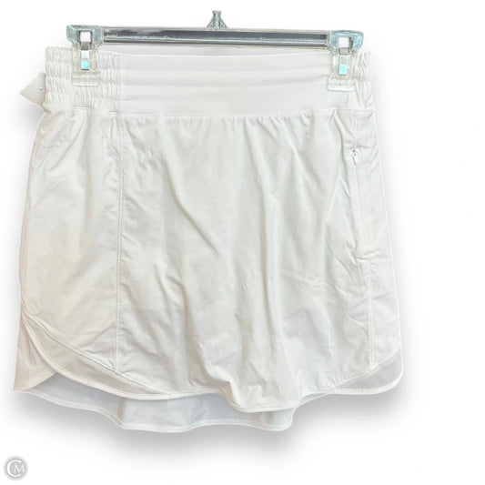 Athletic Shorts By Lululemon In White, Size: S